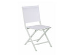 Châssis blanc / assise chiné blanc