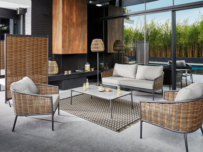 Claustra Muse – Cloison décorative extérieure en aluminium et résine