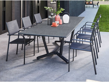 Table Vita 180/230/280 cm, plateau à lames Fundermax®