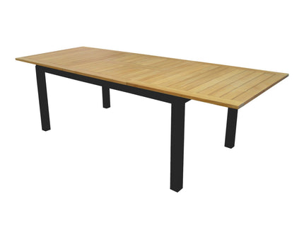Table Madagascar 180/260 cm – Table de jardin extensible plateau teck FSC®