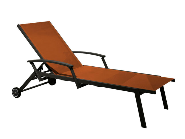 Lit de soleil FLORENCE avec accoudoirs