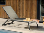 Châssis graphite / assise chevron noir