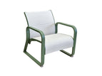 Châssis Amande / Assise Chevron Crème
