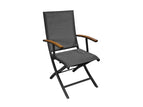 Châssis graphite / assise chevron noir