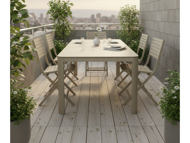 Table Alma 140/180 cm, plateau céramique