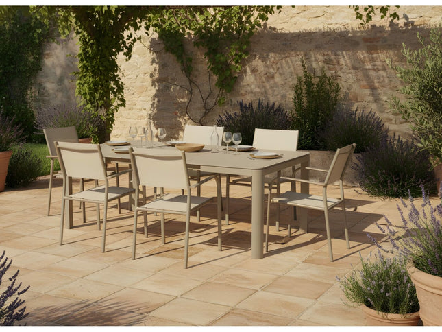 Table Alma 160/210 cm, plateau céramique