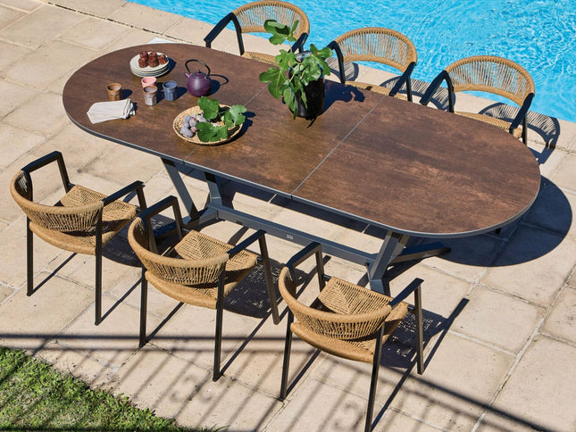 Table ovale Vita 200/260 cm, plateau Kedra®