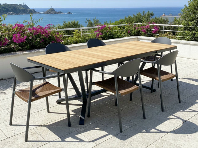 Table Vita 180/240 cm, plateau teck FSC®