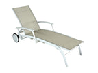 Châssis crème / Assise chevron crème