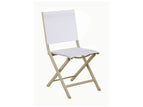 Châssis sand / Assise chiné blanc