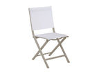 Châssis crème / Assise chiné blanc