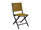 Châssis graphite / Assise chiné moutarde