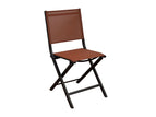 Châssis graphite / Assise chiné paprika