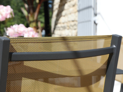 Chaise pliante Thema (TPEP effet chiné)
