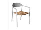 Châssis blanc / assise beige