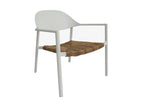 Châssis blanc / assise beige