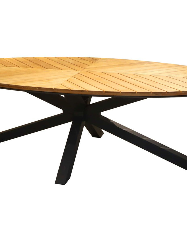 Table ovale Ferrone 240 cm, plateau Teck FSC®